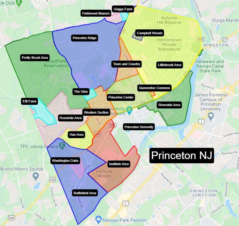 Princeton area map